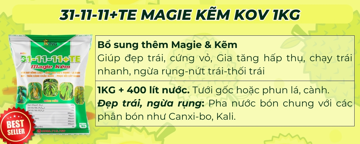 phân bón sầu riêng